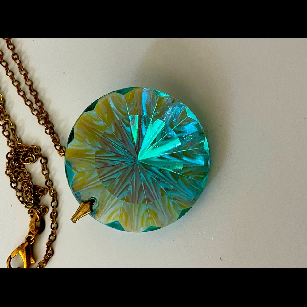 A very amazing 1960s psychedelic glass necklace.